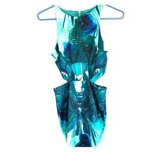 Sexy Tropical Midi Dress